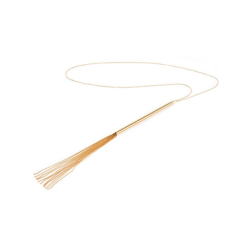 Bijoux - Magnifique Metal Chain Necklace / Whip