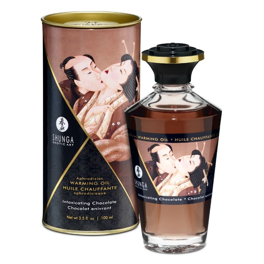 Shunga - Massage Oil With Heat Effect Intense Chocolate Flavor 100 Ml
