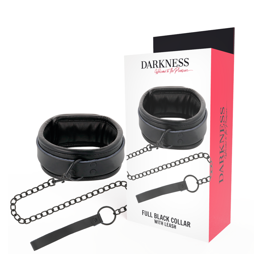 Darkness - Black Necklace With Chain