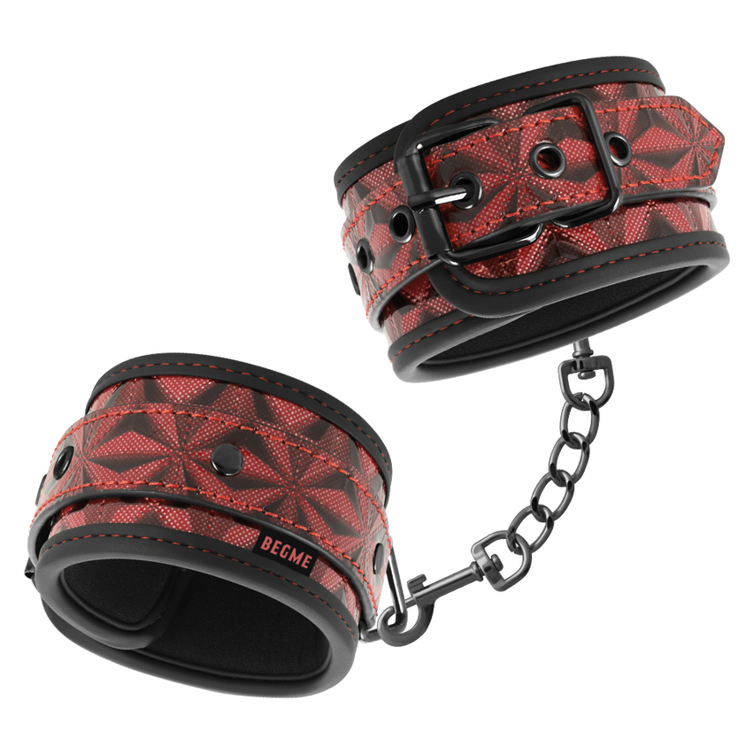 Begme - Red Edition Premium Handcuffs With Neoprene Lining