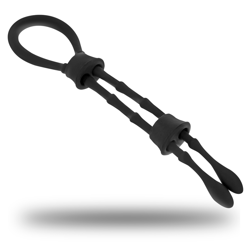 Ohmama Fetish - Silicone Cord-cock And Testicles Ring