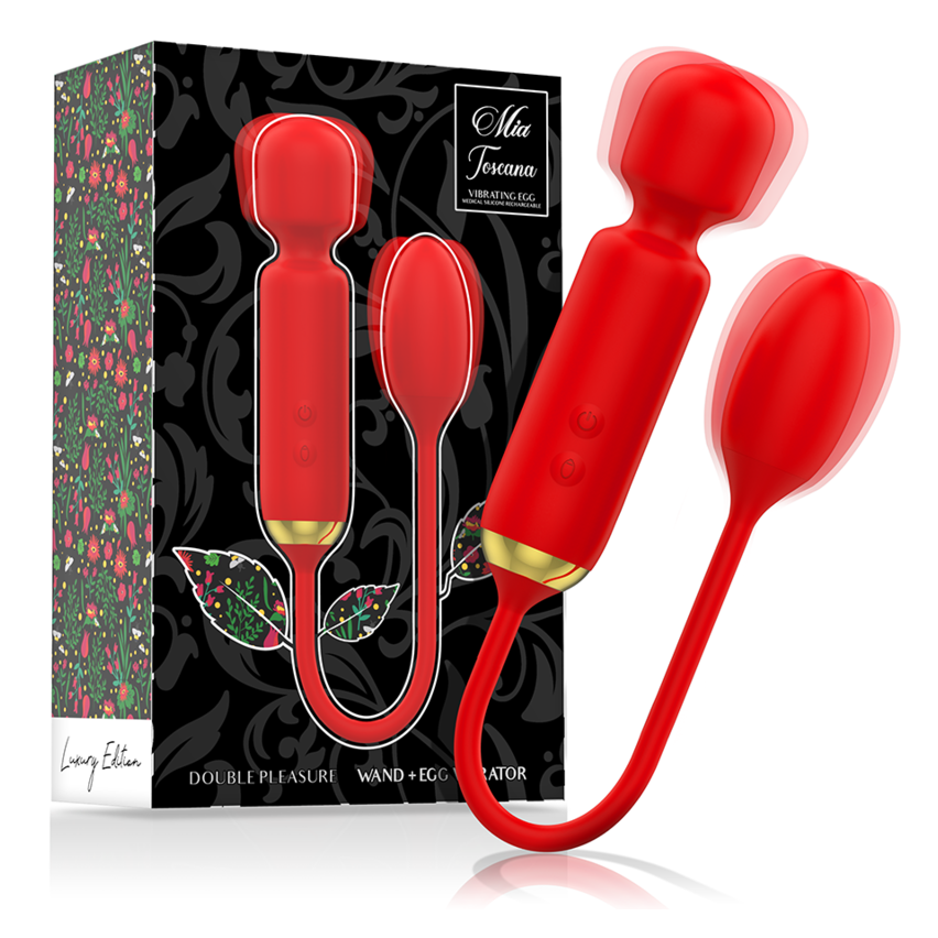 Mia - Toscana Double Pleasure Wand + Vibrating Egg