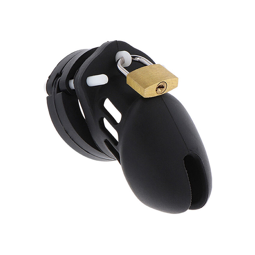 Hidden Desire - Extreme Chastity Cock Cage Silicone Size S Black