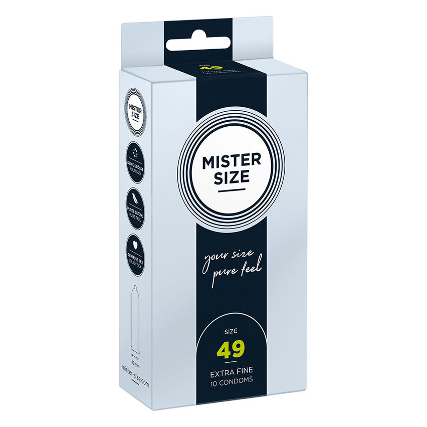 Mister Size - Condom Size S 49 Mm (10 Units)
