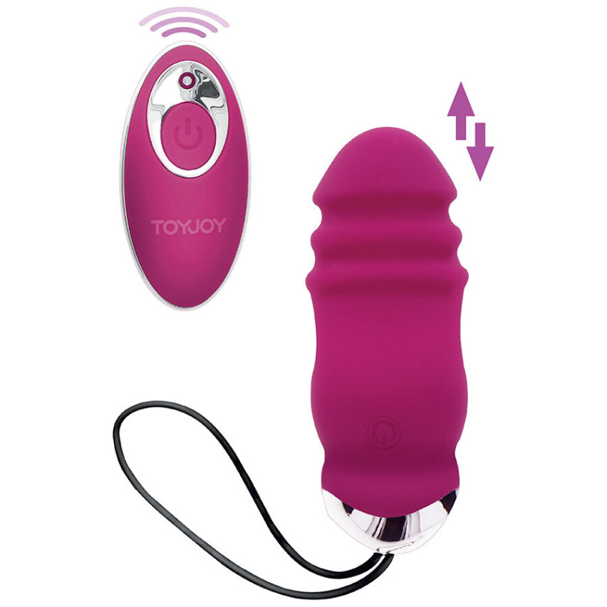 Toyjoy - Happiness Sunn Side Up And Down Vibrator Remote Control Fuchsia