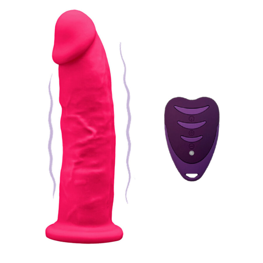 Silexd - Realistic Penis Model 2 Pink + Remote Control Lrs 17 Cm
