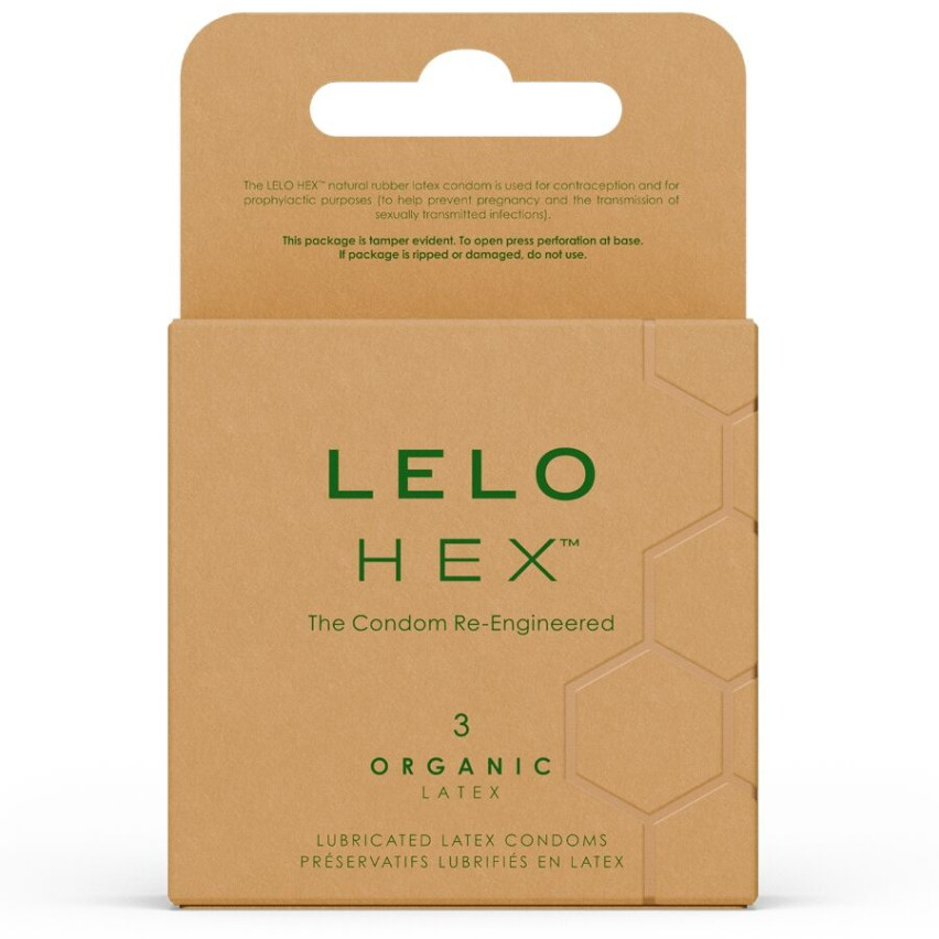 Lelo - Hex Organic Condom Box 3 Units