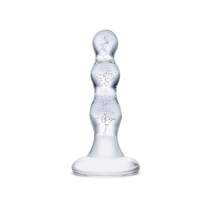 Glas - Triple Play Beaded Glass Butt Plug