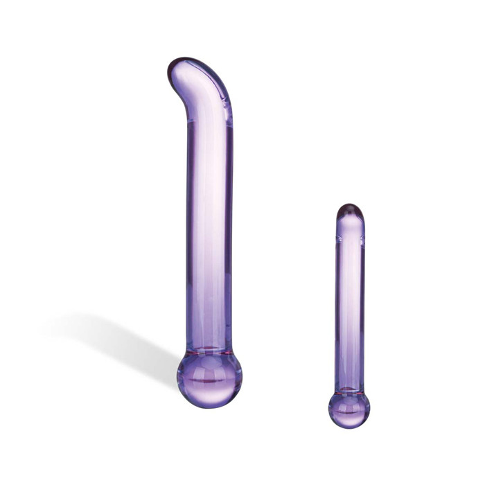 Glas - Purple Glass G-spot Tickler