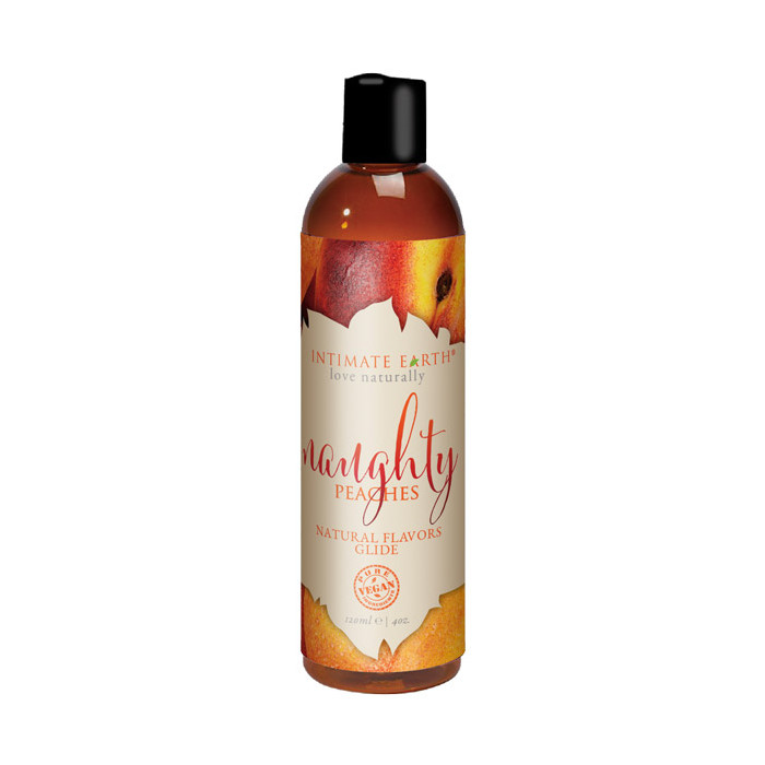 Intimate Earth - Natural Flavors Glide Naughty Peaches 120 M
