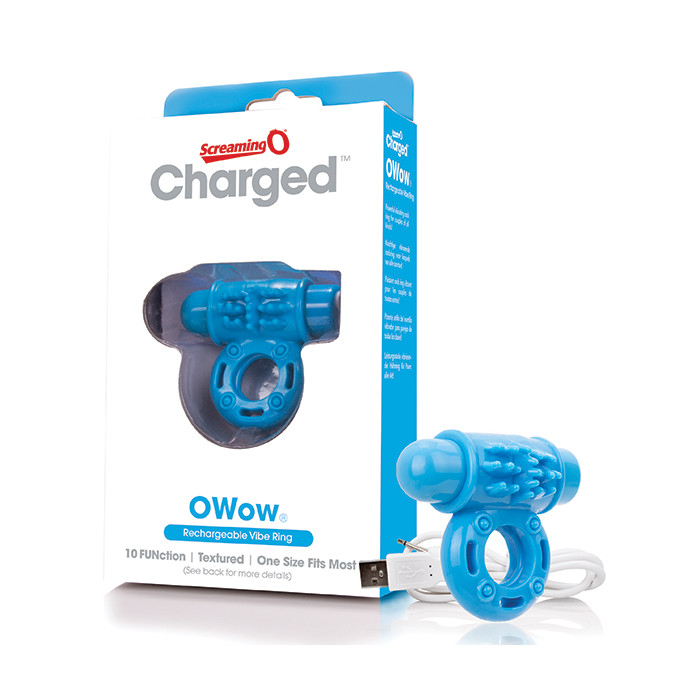 The Screaming O - Charged Owow Vibe Ring Blue
