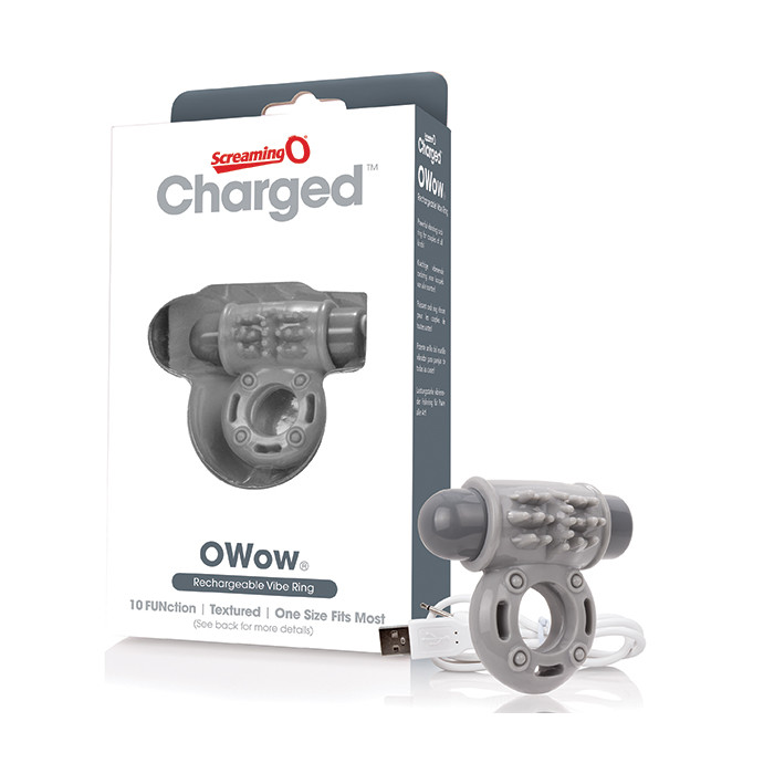 The Screaming O - Charged Owow Vibe Ring Grey