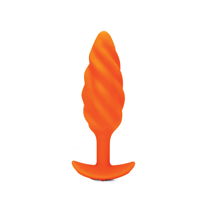 B-vibe - Texture Plug Swirl Orange