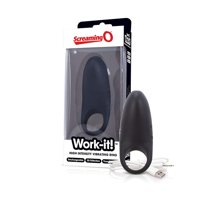 The Screaming O - Work-it! Vibrating Ring Black