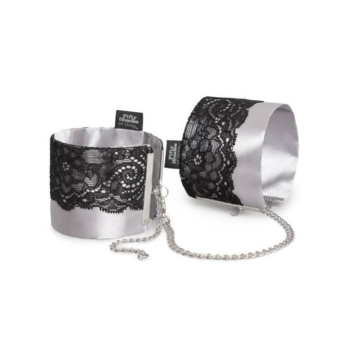 Fifty Shades Of Grey - Play Nice Satin & Lace Wrist Cuffs
