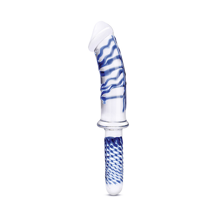 Glas - Realistic Double Ended Glass Dildo With Handle