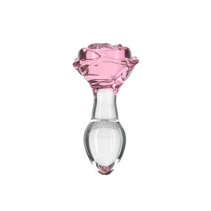 Pillow Talk - Rosy Luxurious Glass Anal Plug With Bonus Bullet