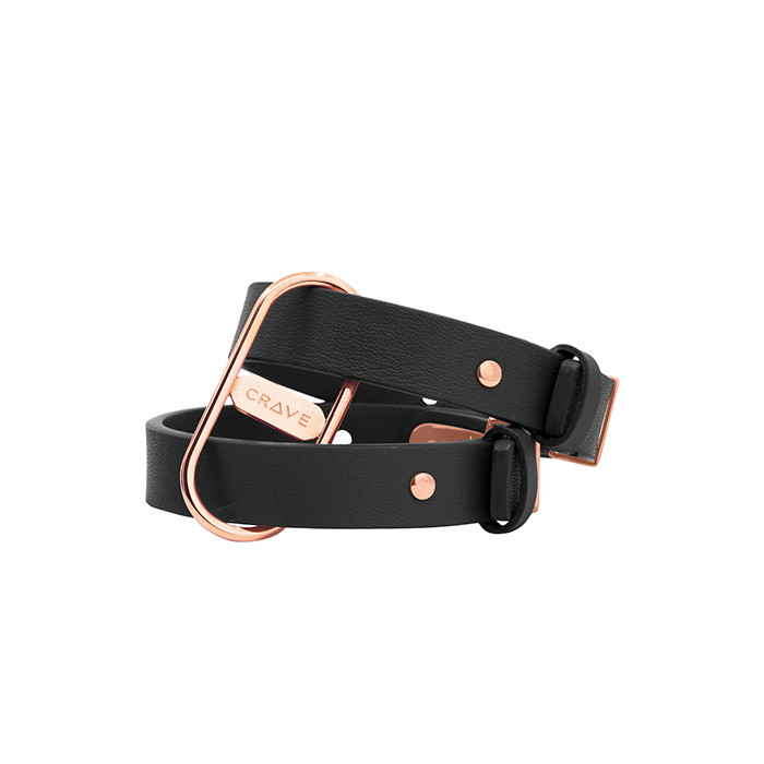 Crave - Icon Cuffs Black/rose Gold
