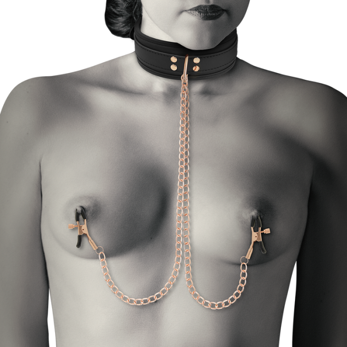 Coquette - Chic Desire Fantasy Nipple Clamp Necklace With Neoprene Lining