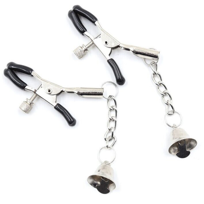 Ohmama Fetish - Nipple Clamps With Chain And Bells