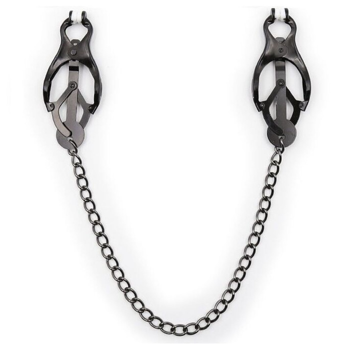Ohmama Fetish - Japanese Nipple Clamps With Black Chain