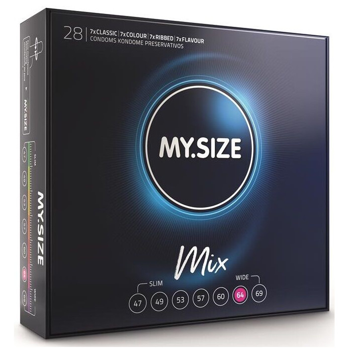 My Size - Mix Condoms 64 Mm 28 Units
