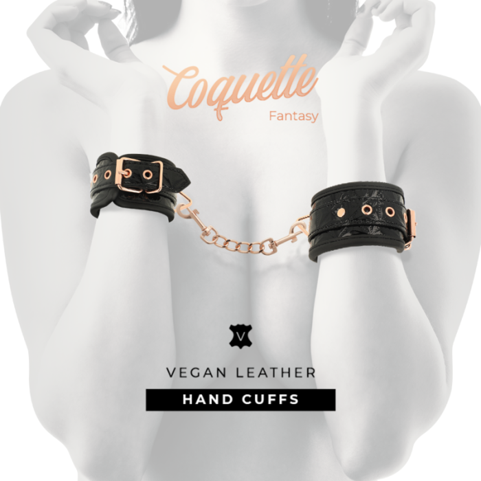 Coquette Chic Desire - Black Edition Handcuffs With Neoprene Lining