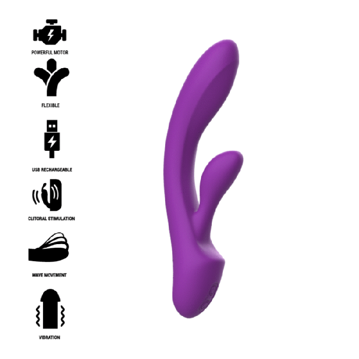 Intense - Luigi Rabbit Vibrator Liquid Silicone Purple