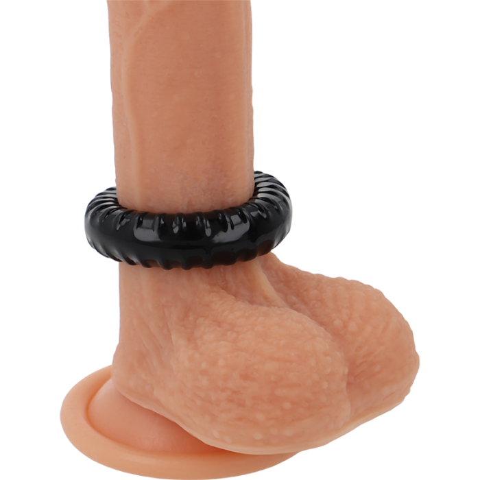 Powering - Super Flexible And Resistant Penis Ring 4.5cm Pr07 Black