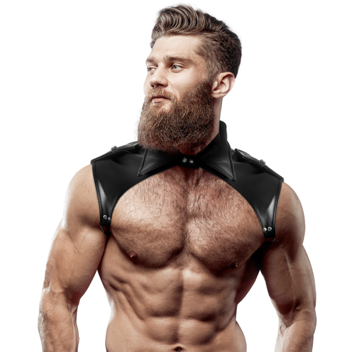 Fetish Submissive Attitude - Men's Brigade Adjustable Eco-leather Neck Harness