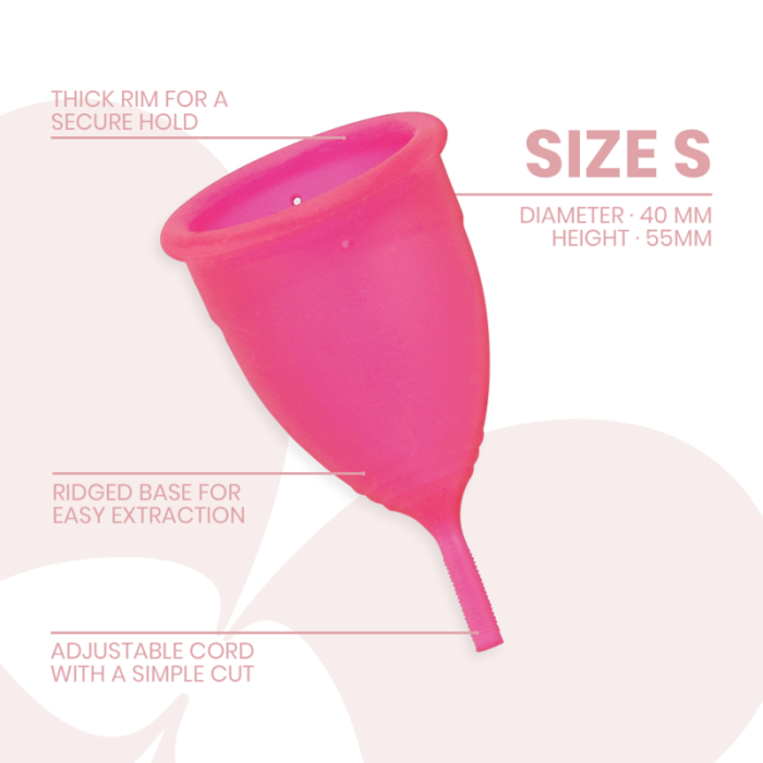 Intimichic - Menstrual Cup Medical Grade Silicone Size S