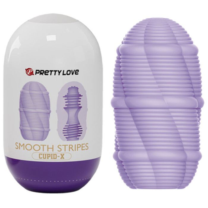 Pretty Love - Smooth Stripes Cupid Masturbator Egg