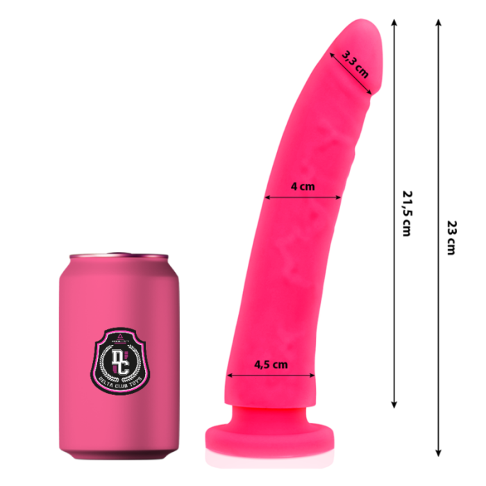 Delta Club - Toys Pink Dildo Medical Silicone 23 Cm -o- 4.5 Cm