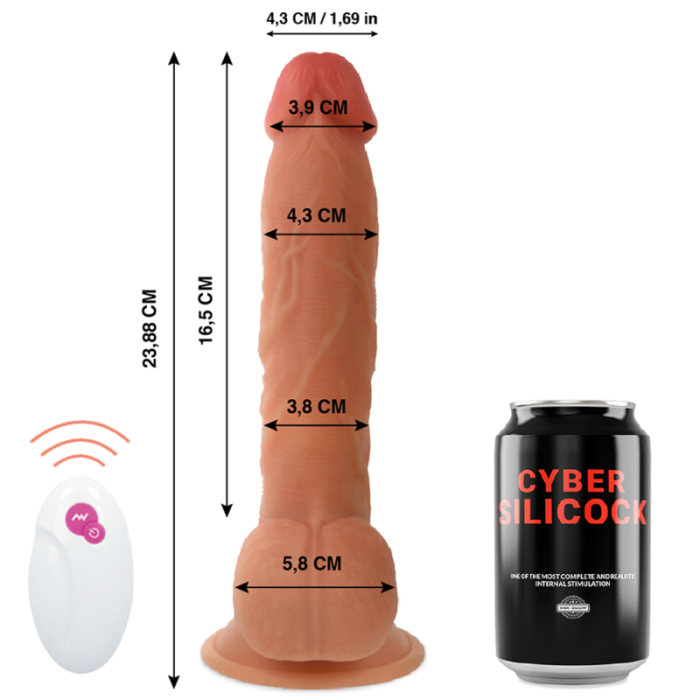 Cyber Silicock - Remote Control Realistic Mr John 23.88 Cm -o- 4.3 Cm