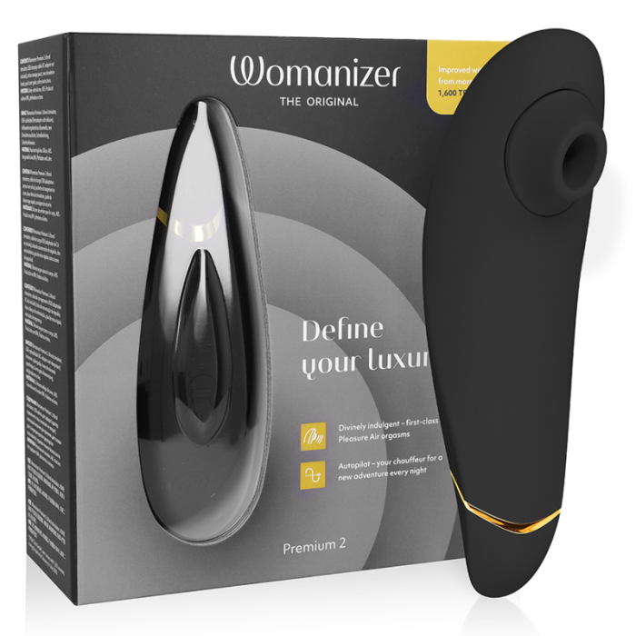 Womanizer - Premium 2 Clitoral Stimulator Black