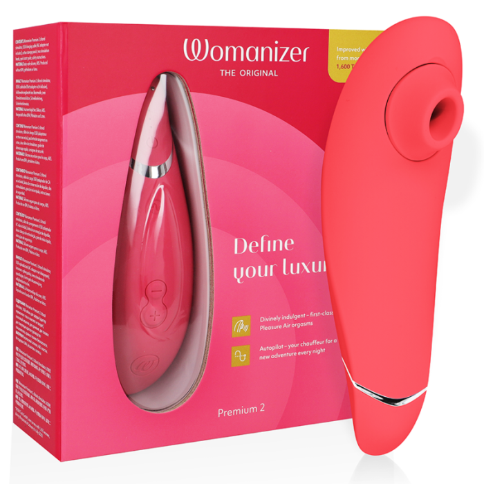 Womanizer - Premium 2 Clitoral Stimulator Raspberry