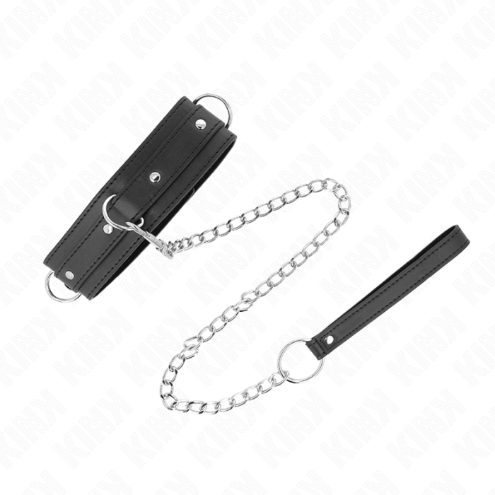 Kink - Necklace With Leash 65 Cm 3 Ring Model 1 Adjustable 38-49 Cm X 5 Cm