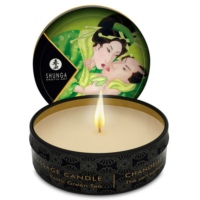 Mini Caress By Candlelight Massage Candle  Exotic Green Tea 30 Ml