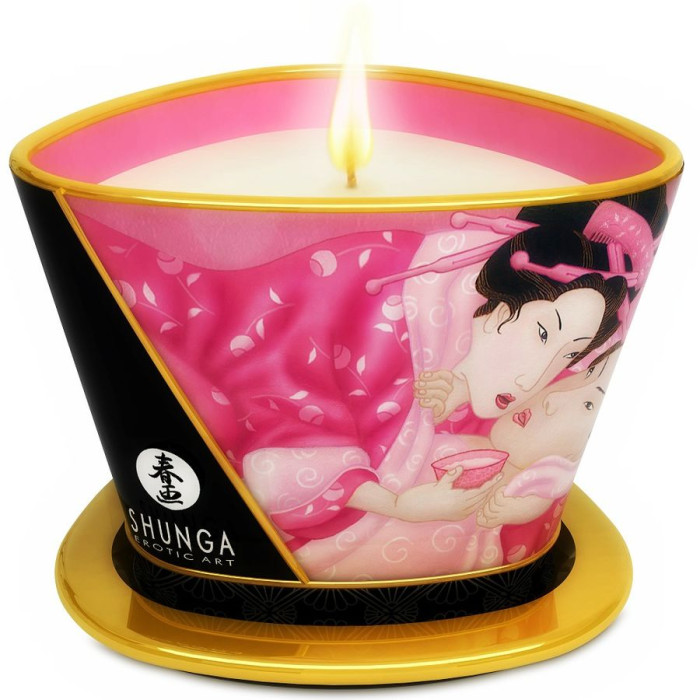 Mini Caress By Candlelight Massage Candle  Rose Aphrodisia
