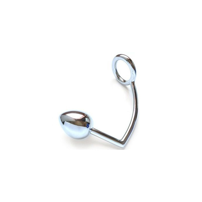 METALHARD COCK RING WITH ANAL BEAD 50MM