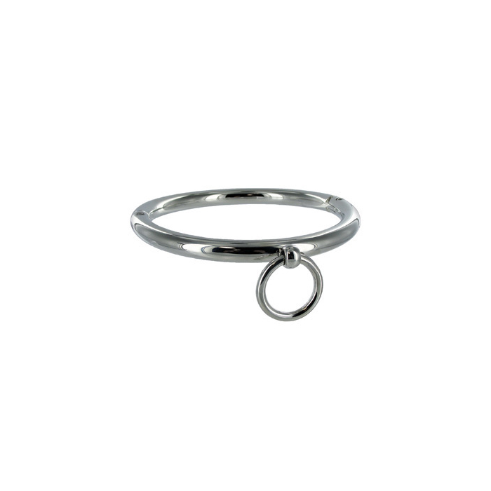 Metal Hard - Bdsm Necklace With Ring 10cm