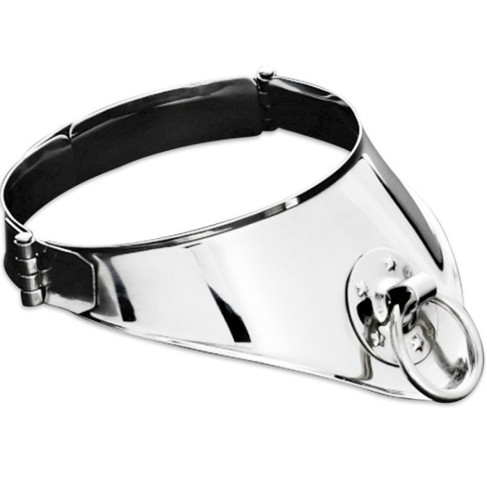 Metal Hard - Restraint Collar With Ring And Padlock 12.5 Cm