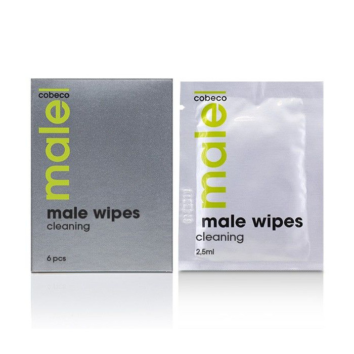 Cobeco - Male Wipes Cleaning 6 X 2.5ml