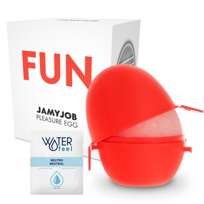 Jamyjob - Egg Masturbator Red Edition Discrett