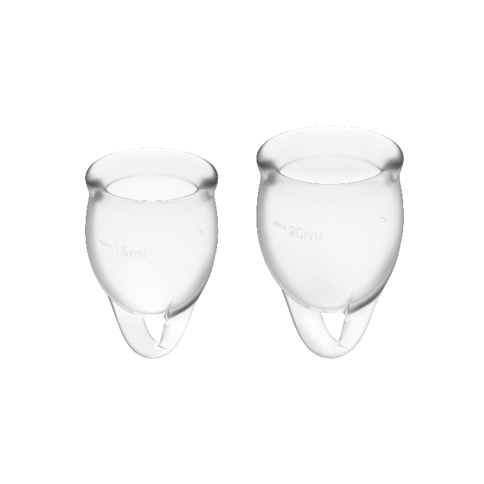 Satisfyer - Feel Confident Menstrual Cup Clear 15 + 20 Ml