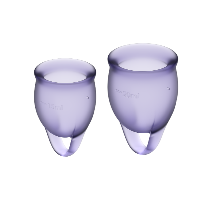 Satisfyer - Feel Confident Menstrual Cup Purple 15 + 20 Ml
