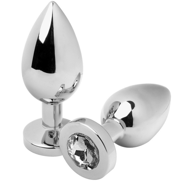 Metal Hard - Anal Plug Diamond Transparent Small 5.71cm