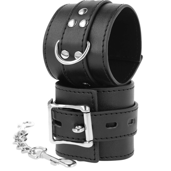 Darkness - Black Leather Handcuffs