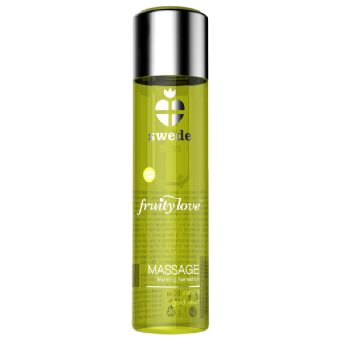 Swede - Fruity Love Warming Effect Massage Oil Vanilla And Gold Pear 120 Ml