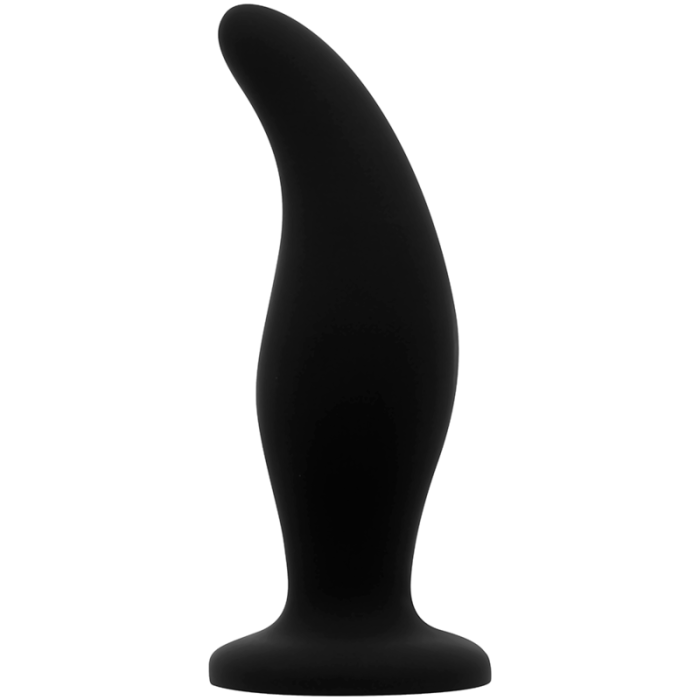 Ohmama - Curved Silicone Anal Plug P-point 12 Cm